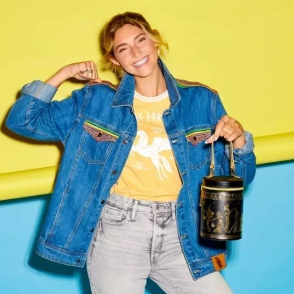 Large  Disney Park Hercules Jean Jacket - Picture 1 of 7